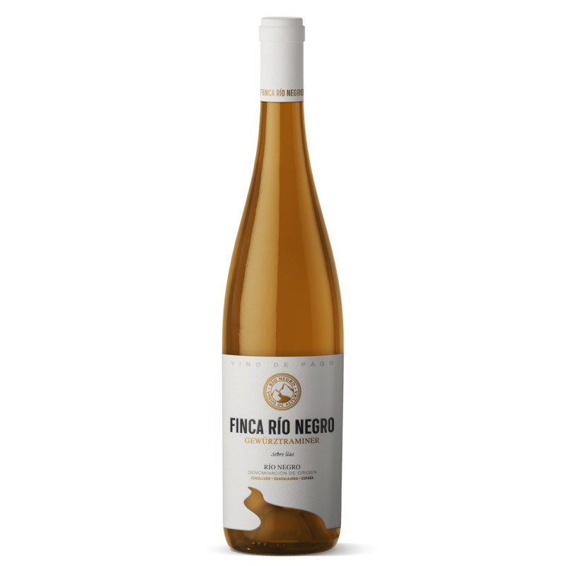 Botella de vino blanco Finca Rio Negro Gewürztraminer